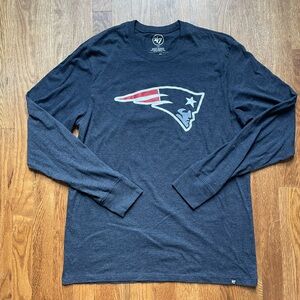 47 Blue Long Sleeve Patriots Tee